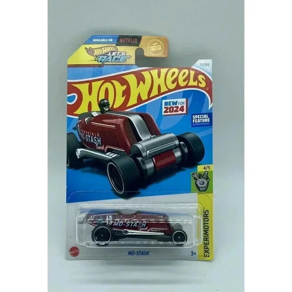 NEW‎ 2024 Hot Wheels Mo-Stash Netflix Lets Race C Case 4/5 Experimotors 73/250 - Picture 1 of 2